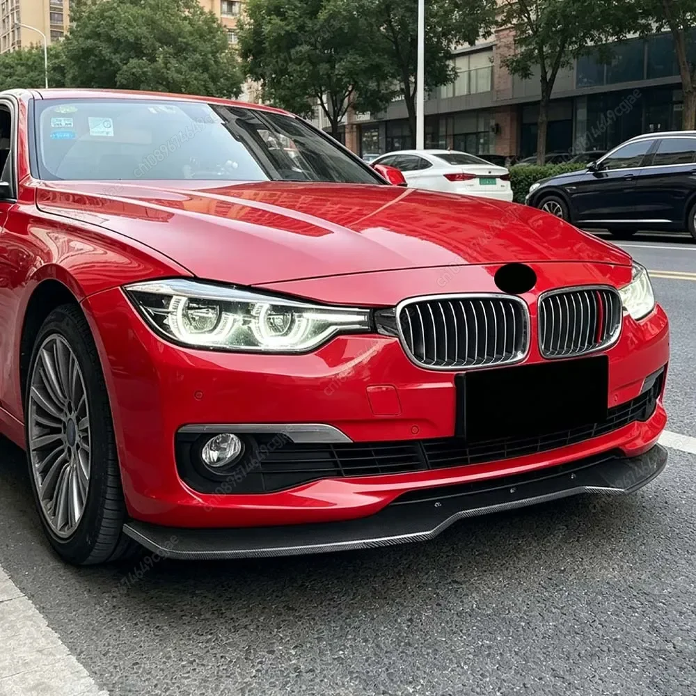 Car Front Bumper Splitter Lip Spoiler Diffuser Canard Protector Cover Gloss Black Kits For BMW F30 F31 Standard 2013-2019 Tuning