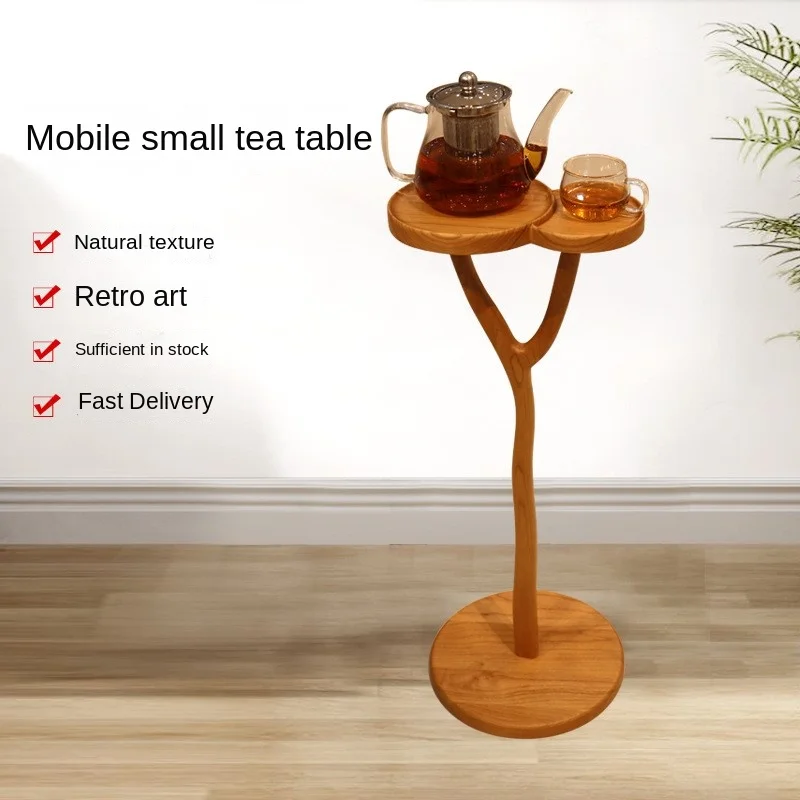 Simple And Modern Sofa Creative Bedroom Mini Balcony Small Round Table Tea Ceremony Tea Table Cup Holder And Tea Cake Holder Hot