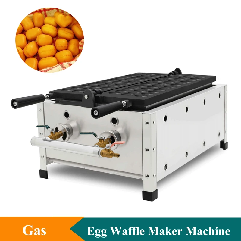 Japanese Oval Shape Waffle Machine Non Stick Coating Egg Waffle Maker Machine Stainless Steel Gas Egg Waffle Machine