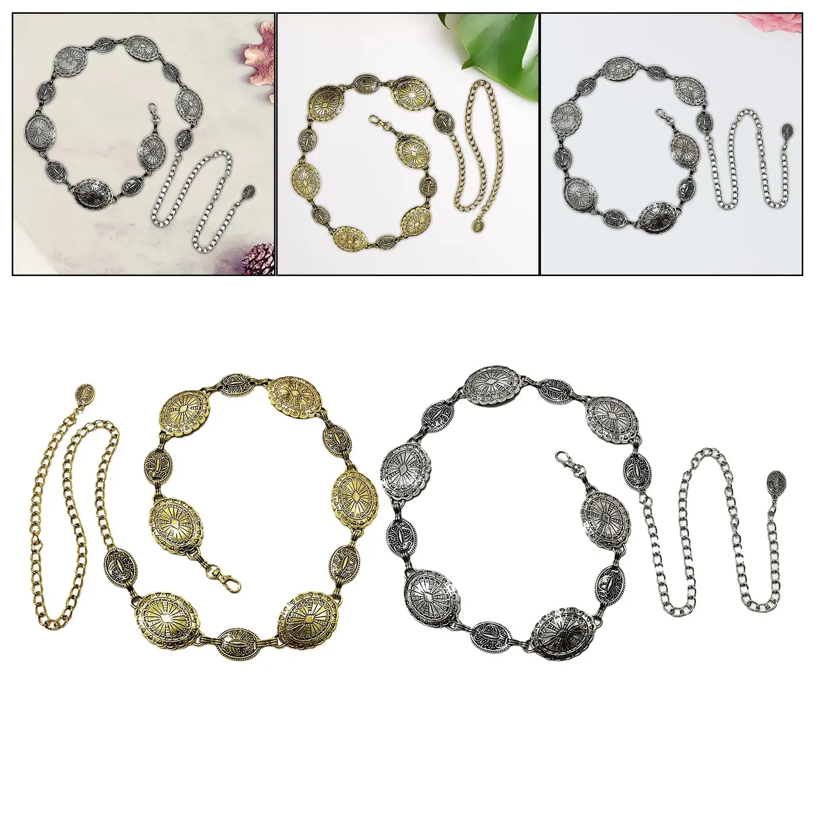 Ceinture de corps en chaîne pour femmes, accessoire de robe en métal à la mode