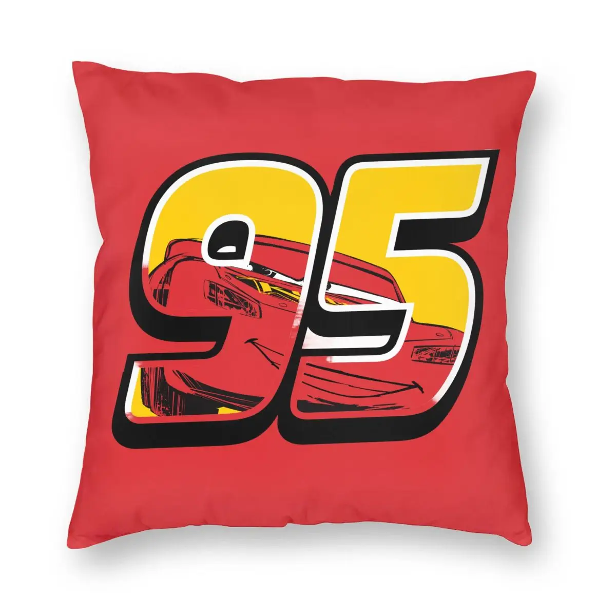 Lightning McQueen Go 95 Pillowcase Printing Polyester Cushion Cover Gift Cars Pillow Case Cover Home Wholesale 40X40cm