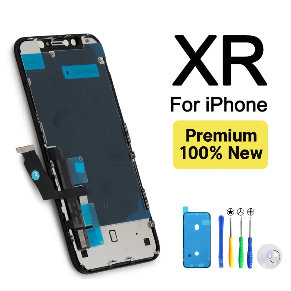 Factory Wholesale 100% New LCD for iPhone XR Display Screen Touch With Metal Factory Display for iPhone XR LCD Touch Screen
