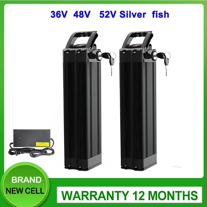 

36v 48v silver fish lithium-ion battery 21ah 25.6ah 28ah electric bike battery for E20 R8 Janobike electric folding bike