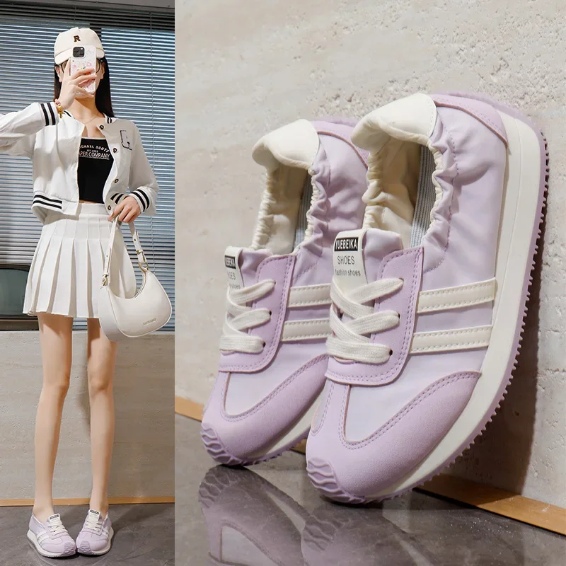 

Женская повседневная легкая и дышащая спортивная обувь на весну и осень, новая универсальная джинсовая обувь для бега