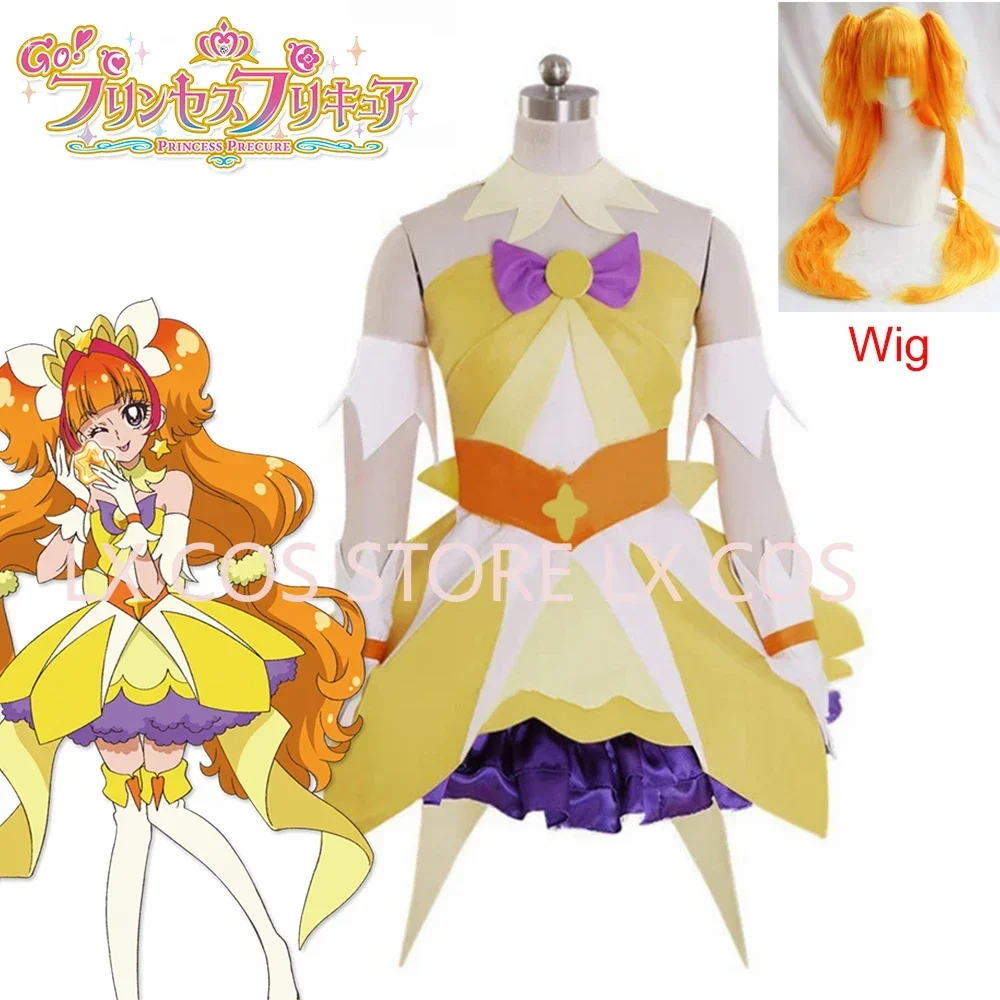¡Vaya de las mujeres de Halloween! Vestido de fiesta centelleante de princesa PreCure Cure, disfraz de Cosplay, ropa Cos hecha a medida de alta calidad