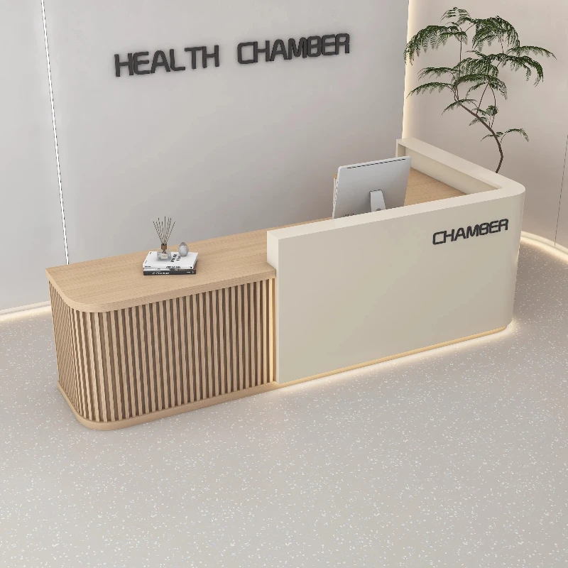 

Beauty Salon Reception Desk European Classic Senior Design Simple Reception Counter Luxury Custom Empfangstheke Office Furniture