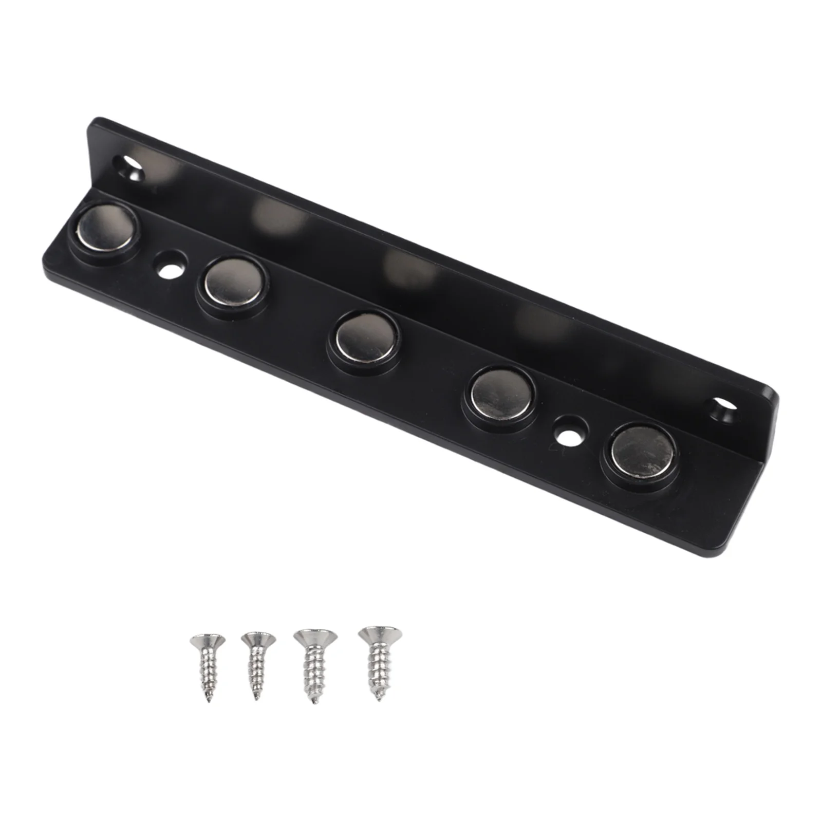 Fishing Bait Storage Rack with Magnetic Lure Manager for Marine Use Featuring Dual Magnetic Tracks and Solid ABS Construction