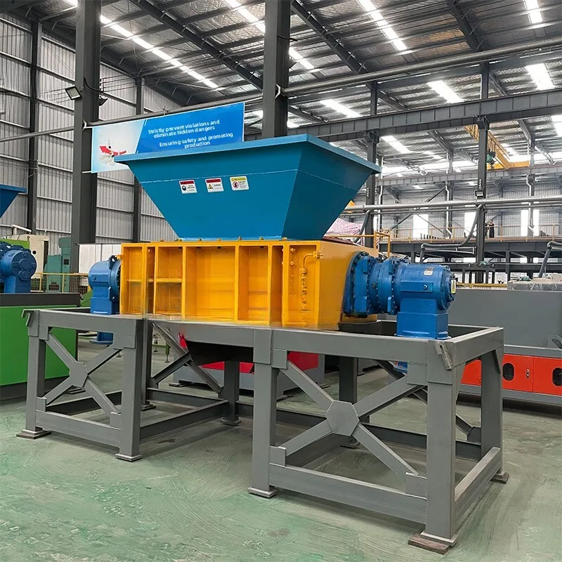 Gas Tank Paint Bucket Crusher Aluminum Formwork Material Anti-Theft Door Window Motor Shredding Equipment Color Steel Tile