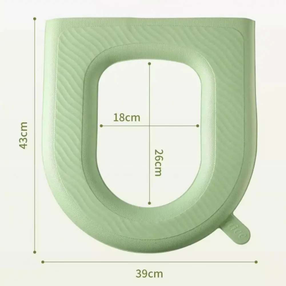 Durable Waterproof Toilet Mat Waterproof Eva Toilet Seat Cover with Handle Removable Bathroom Warmer Pad for Home Hotel