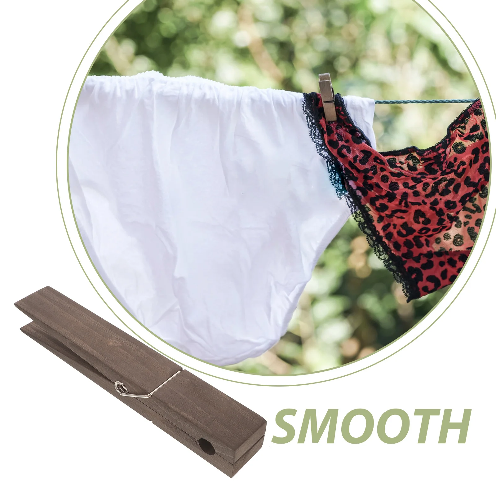 

Jumbo Wooden Clothespin Towel Holder Giant Clips Bathroom Organizer Space Saving Stylish Decor Hanging Jumbo Clothespin