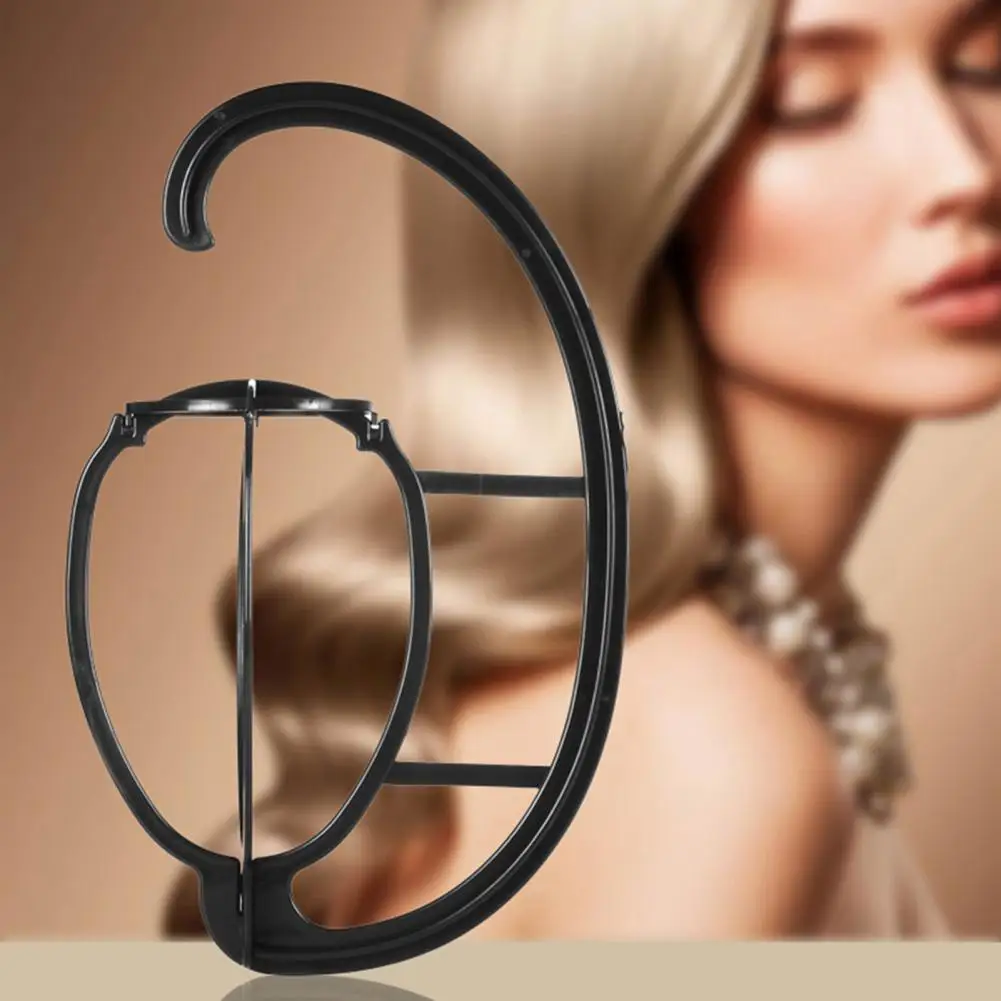 Wig Hanger Hat Stand Flexible ABS Collapsible Holder Hanging Wig Stand For Salon Display Wall Mounted Folding Storage Shelf Rack