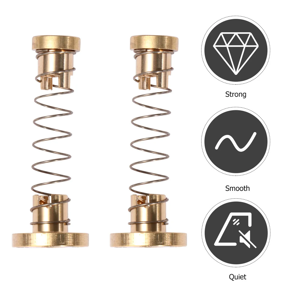 

2Pcs T8 Lead Screw Anti Backlash Spring Loaded Nut 3D Printer Supplies Elimination Gap Nut Copper Nuts T8 Anti Backlash Spring