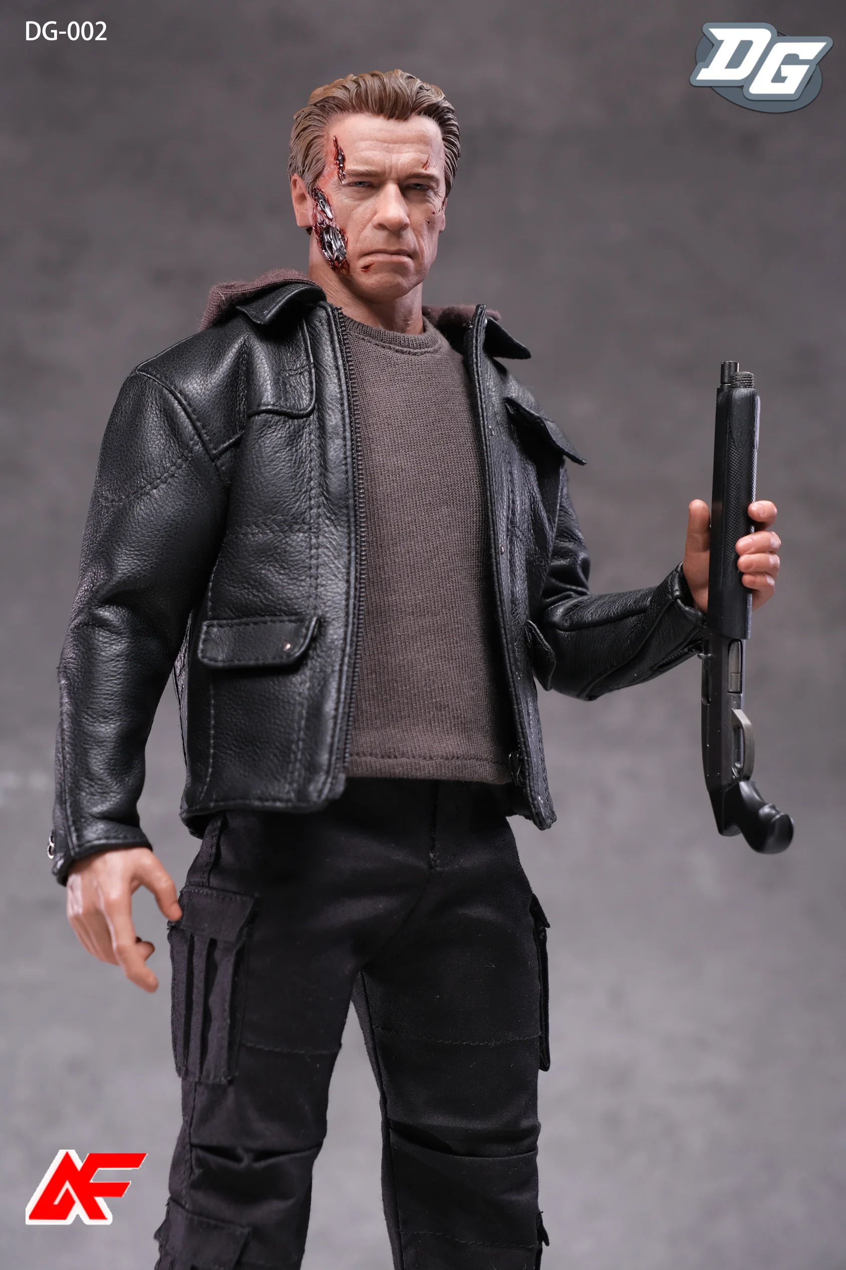 DeGaotoys DG-002 1/6 Arnold T800 Lederen Pak Vest Broek Cool Volwassen Man Kleding Model Fit 12 '' Mannelijke soldaat Action Figure Body