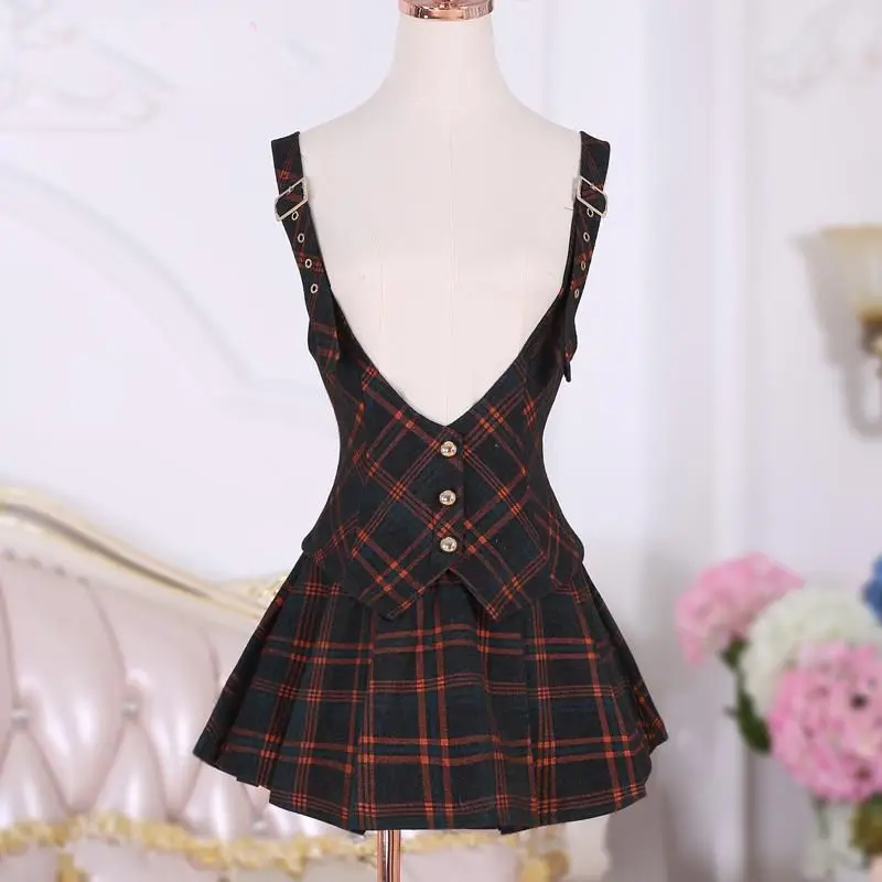 2025  Spring Women Checkered Overalls Jumpsuit Fashion Set New High-end Jumpsuit Shorts