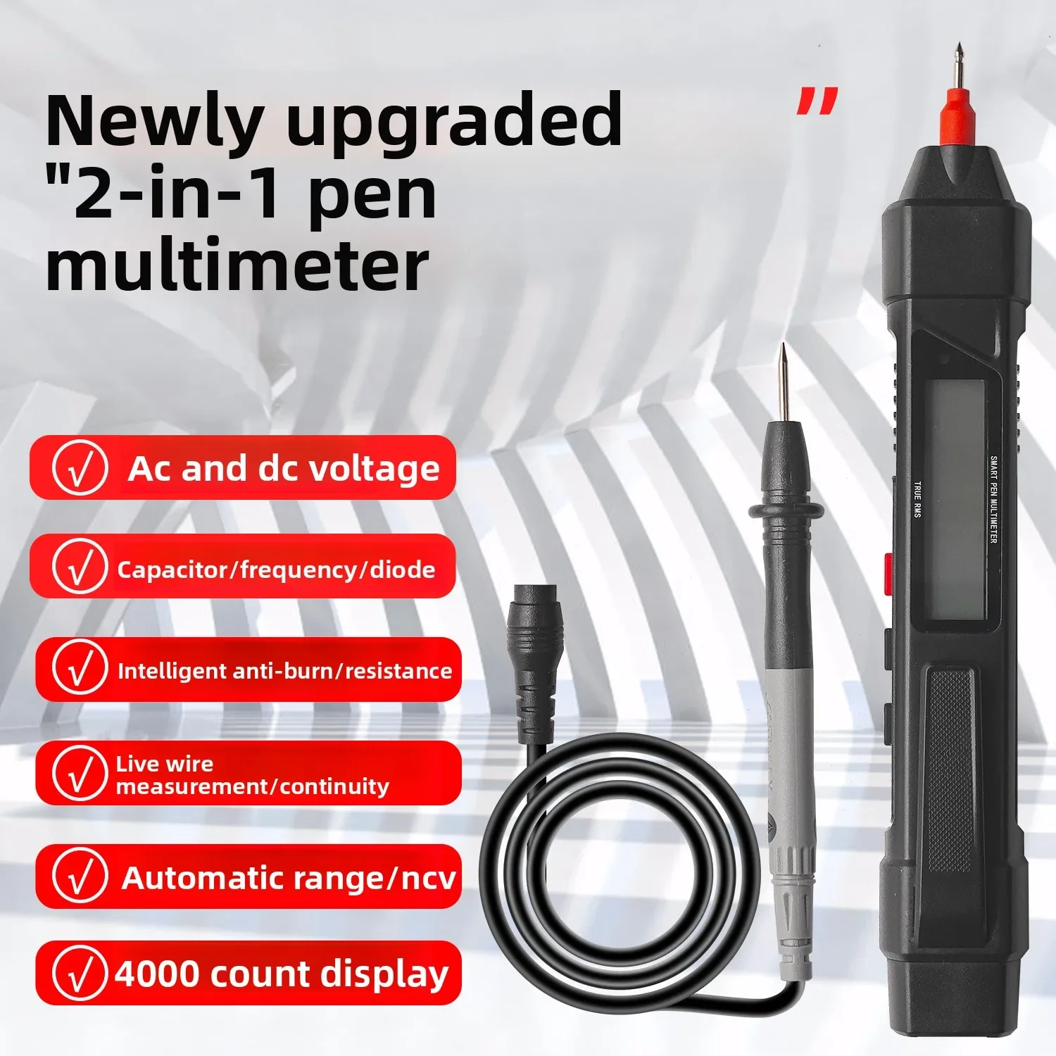 Stable Handheld Portable AC/DC Voltage Resistance Capacitor High Precision Acoustic-Electrical Induction Digital Smart Pen Multi