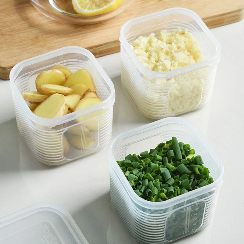 Fridge Organizer Containers Vegetable Fruit Fresh-keeping Box Refrigerator Storage Box With Lid Kitchen Tools Accessories