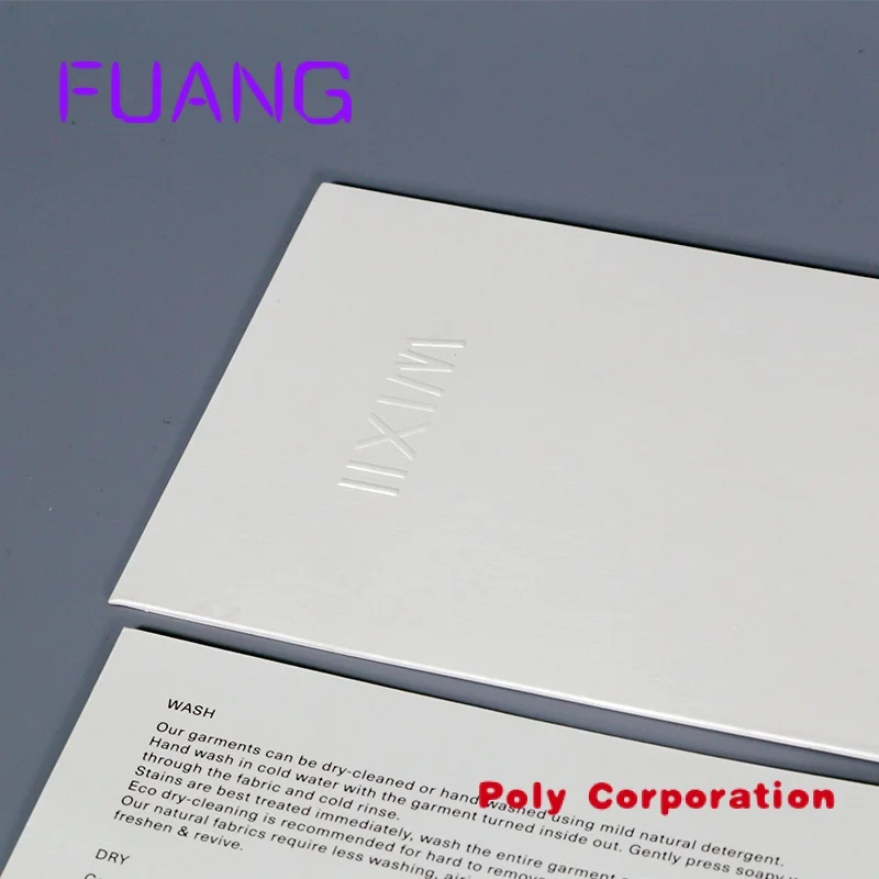 Custom  Embossed Logo Matt White Art Paper Custom Paper White Envelopes With Thank You Card For Fashion Brand