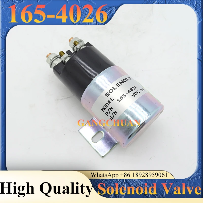 Excavator Accessories 24V Flameout Solenoid Valve Magnetic Switch 165-4026 1654026 for E312 320B 320C