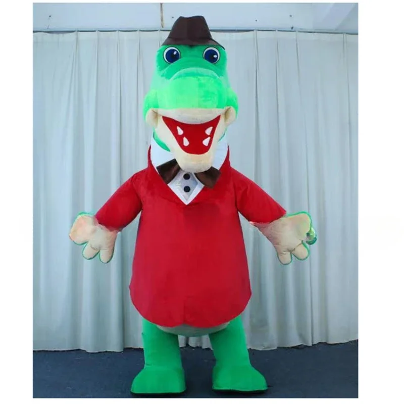 

Inflatable Crocodile Mascot Costume New Character Russia Giant Halloween Christmas Birthday Party Gift