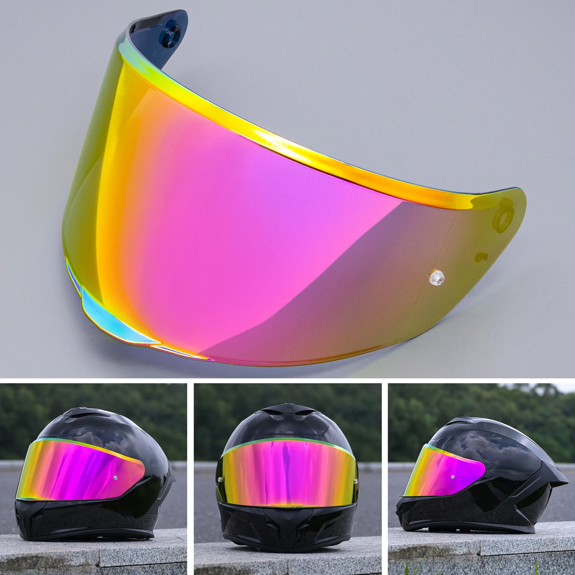 Helmet Visor for LS2 Rapid III FF820 Helmet Lens Glass Shield Windshield Replacement Goggles Viewfinder Screen