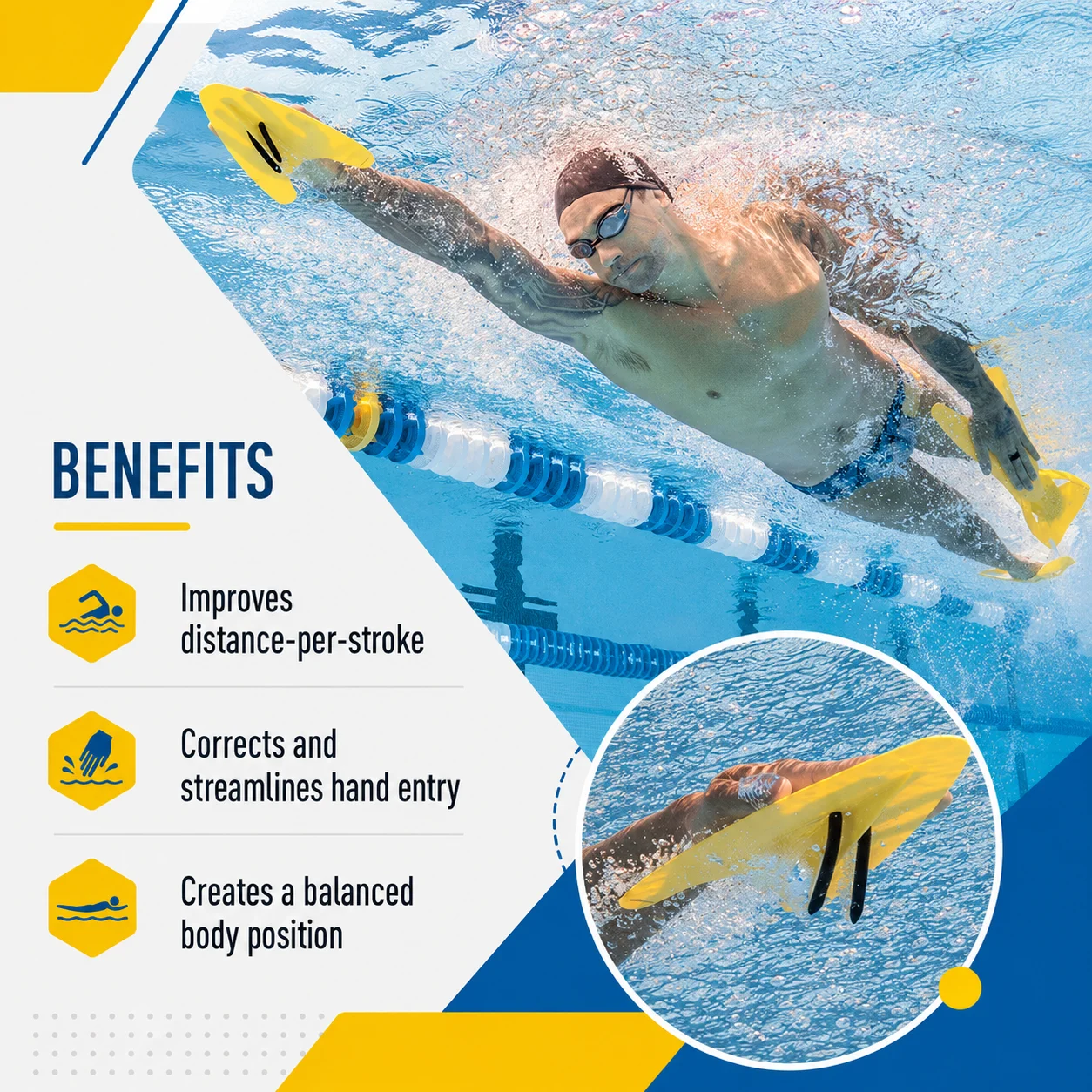 Iso Manta Freestyle Schwimmflossen Ergonomische Professionelle Schwimmübung Korrektur Schwimm- und Tauchtraining Kantenflossen – Detail 6