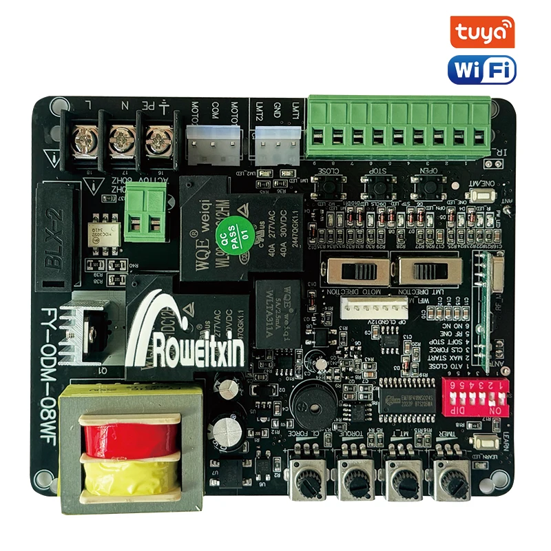 Tuya WiFi porte coulissante 220V PCB pas de fin de course NC est compatible avec universel peut arrê
