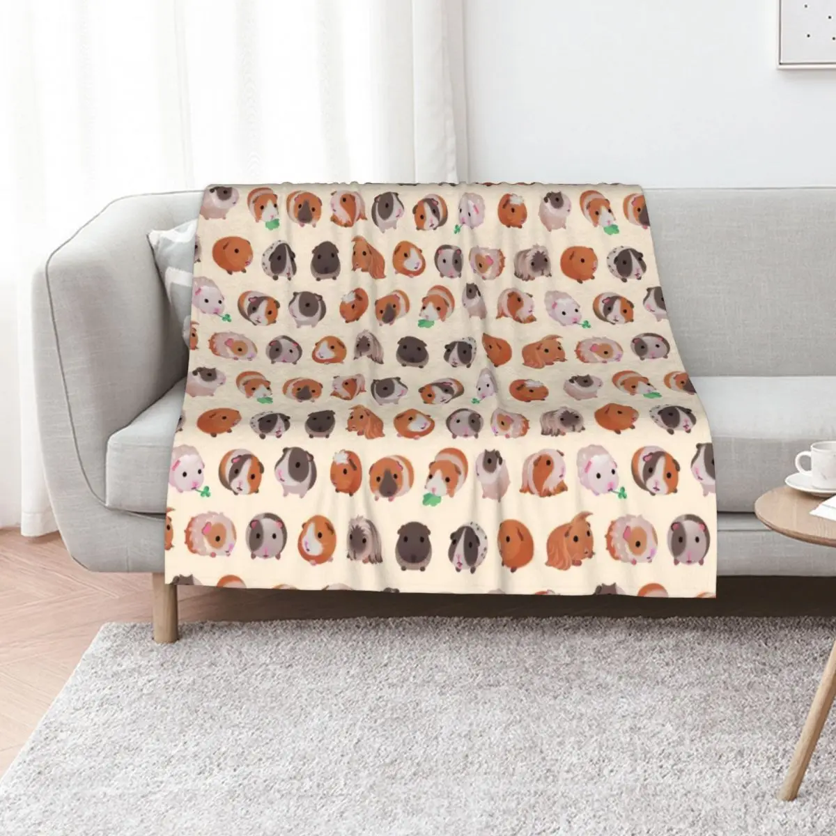 Guinea pig day - bright Throw Blanket Hair Multi-Purpose Vintage Heavy christmas gifts Sofa Blankets