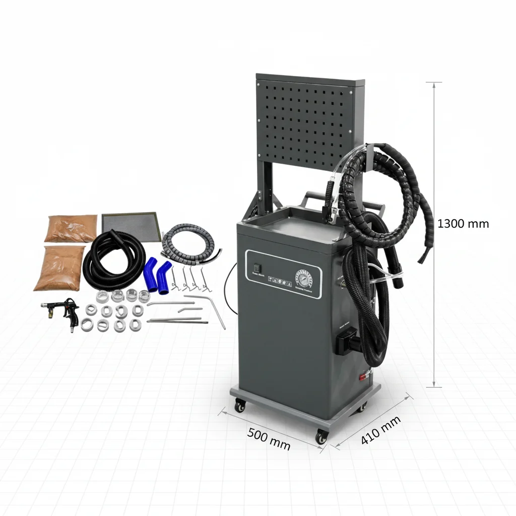 Professional Walnut Shell Carbon Deposit Cleaning Machine Car Carbon Cleaning Machine Anboroad BZDQ-A8-09 for Auto Repair Shops