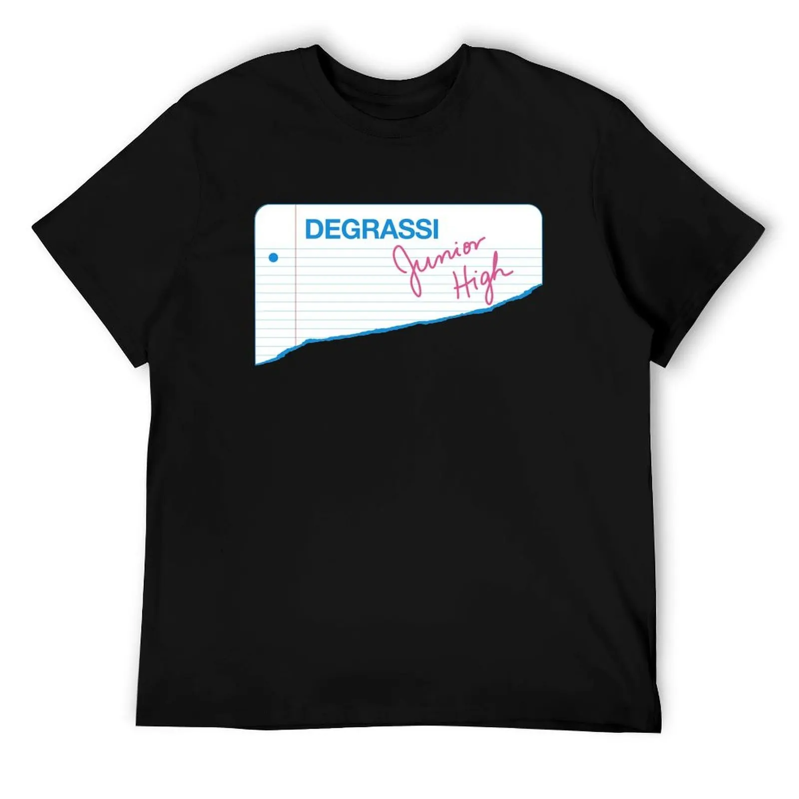 

Vintage Degrassi Jr High Paper T-Shirt black cotton t-shirt plain for man package t shirts for man cotton funny T-Shirt