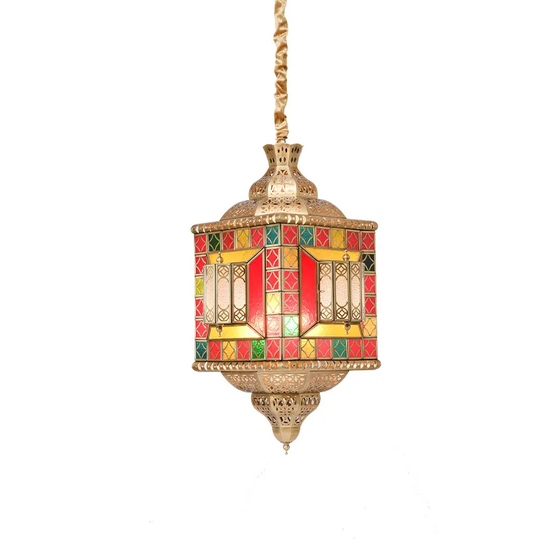 

Arab characteristics chandelier exotic romantic club coffee restaurant decoration stained glass