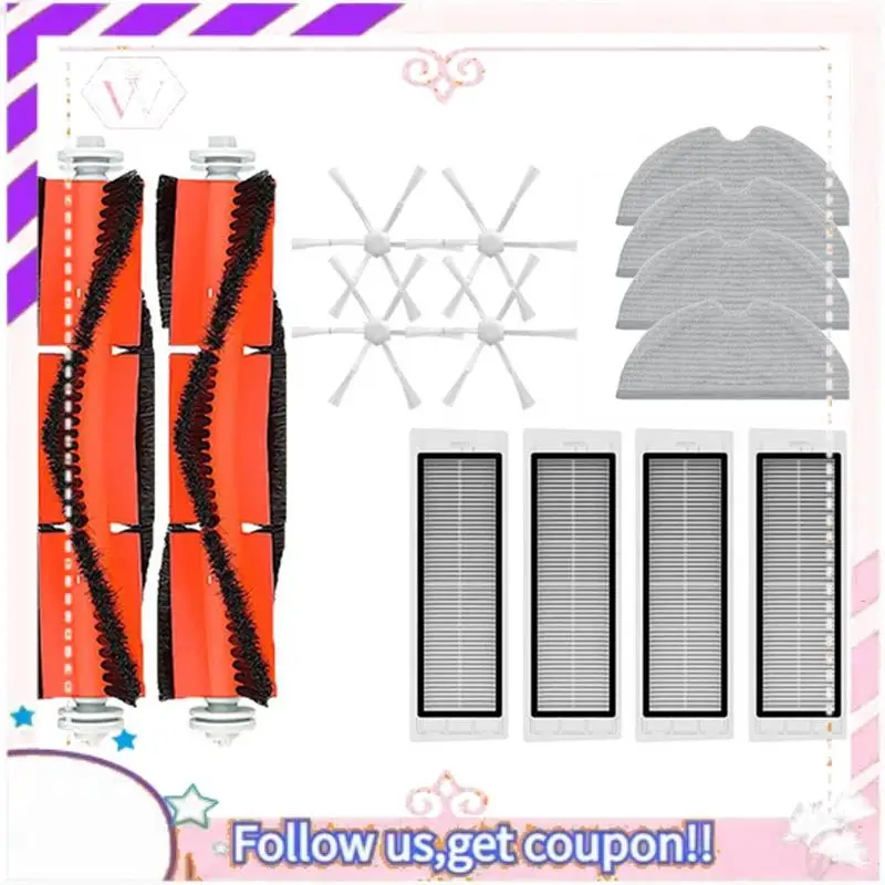 

Швабра 2 STYTJ03ZHM, тканевый фильтр для швабры, робот-пылесос, основная боковая щетка, аксессуары для робота-пылесоса Xiaomi Mi