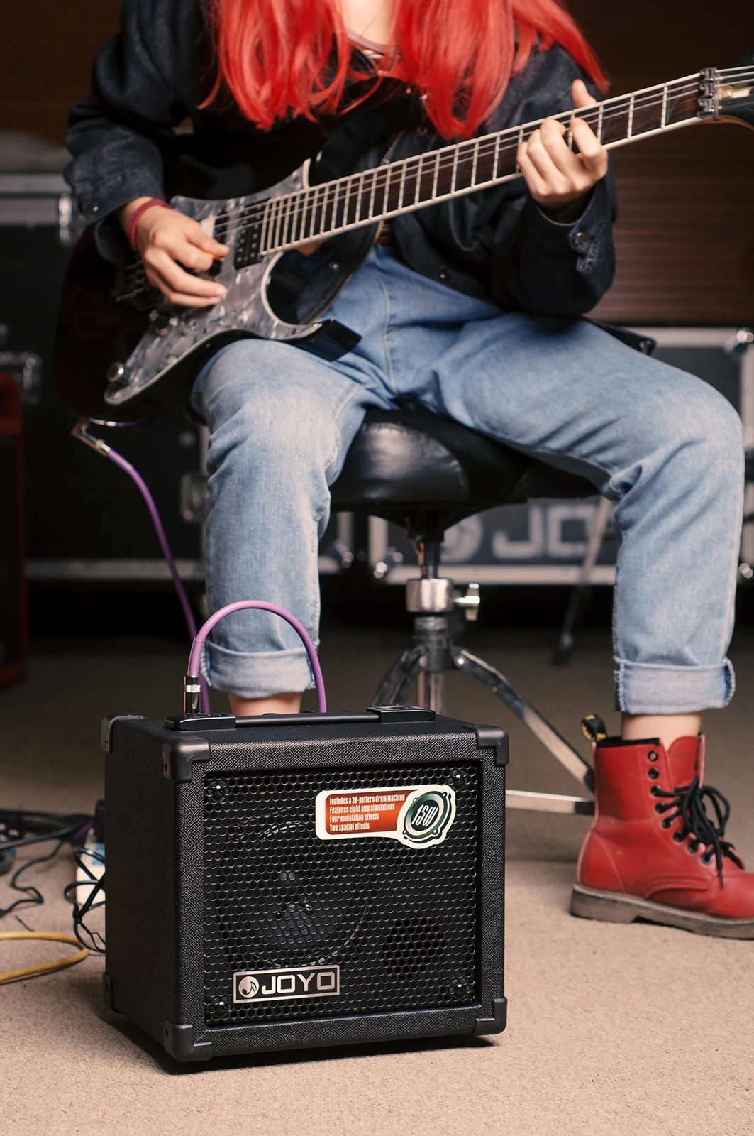 Joyo Electric guitar multifunctional effect amplifier  DC-15 15W 8Effect mode speaker image 2