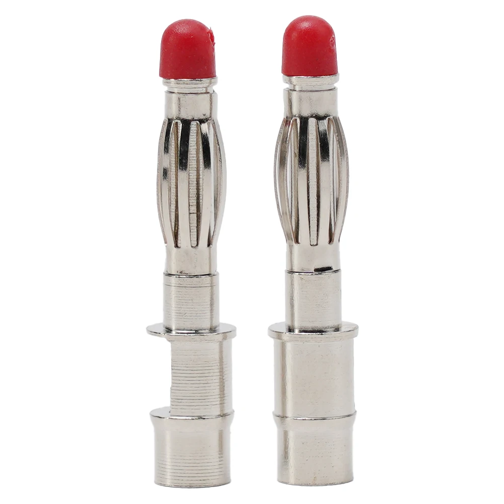 2 Pcs Electrical Testing Connectors 4mm Male Banana DIY with Insulated Flame Retardant Materials and Solder Connection