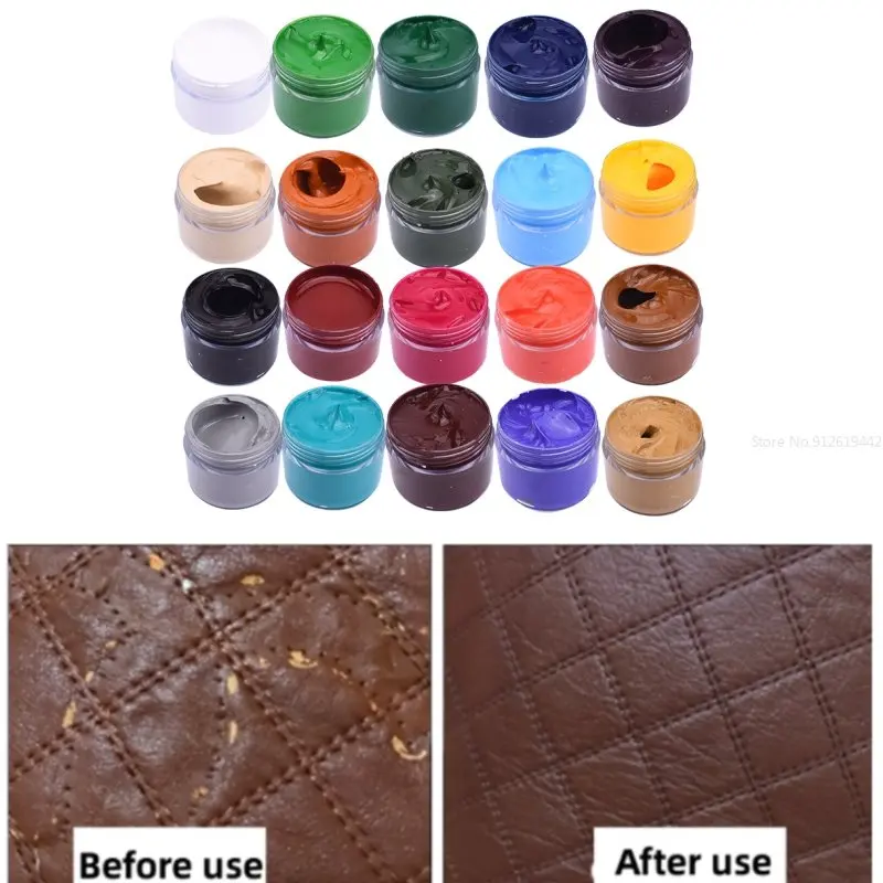 30ml Leather Dye Diy Leather Shoes Leather Goods Leather Refurbishment Pigment Leather Toning Change Color Repair Solution