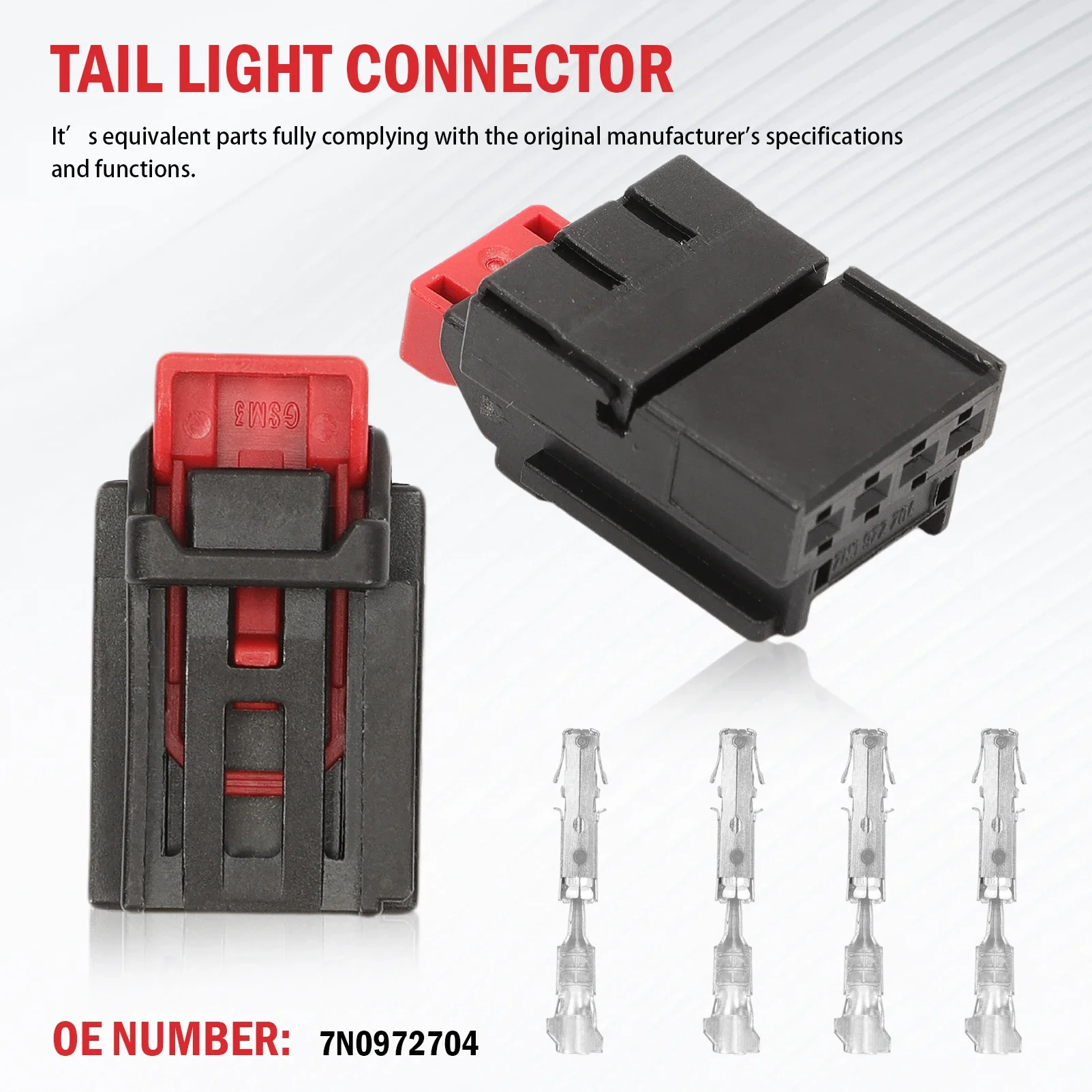 

2 комплекта заглушек задних фонарей 7N 0972704 Совместим с VW Audi Seat Porsche и т. д.
