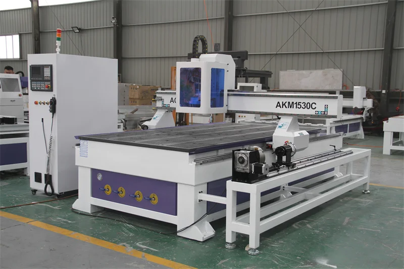 Automatic Heavy Duty Rotation Spindle 3d1530 2030 Wood Router Cnc 4 Axis Table Carving Machines ATC Router