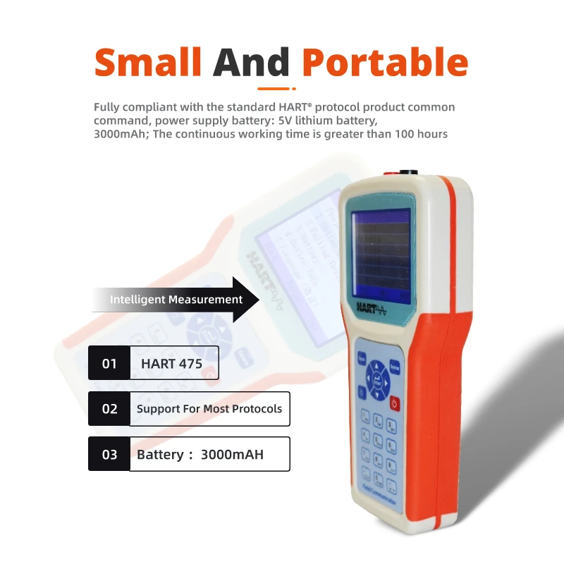 HART475 Communicator Full compliance with the general orders for standard HART @ protocol works in 1200bit/s two-way semi-duplex