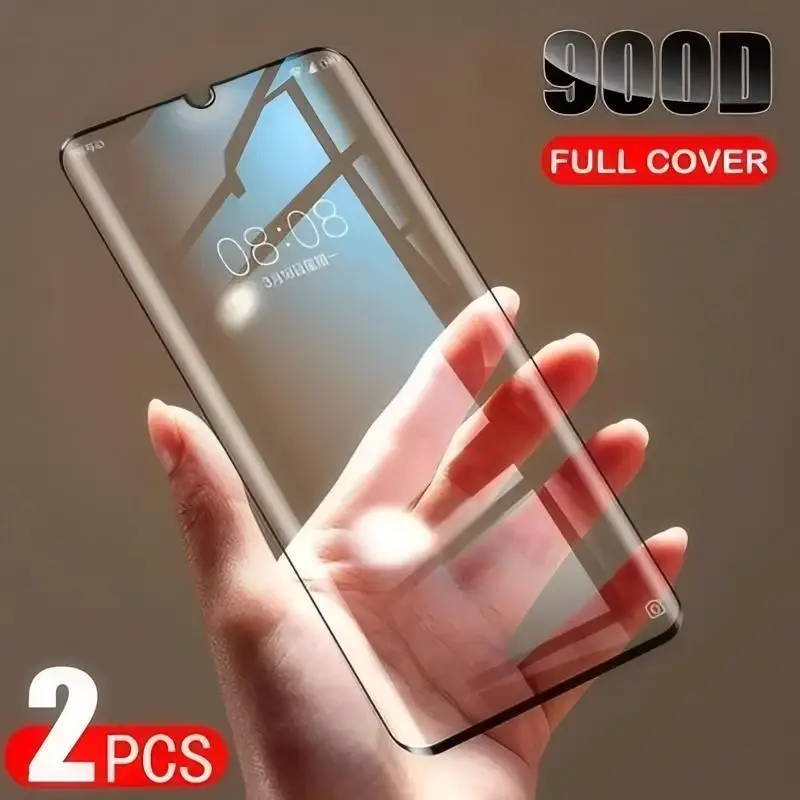 

2Pcs Full Cover Protective Glass For Huawei P30 P40 P20 Tempered Screen Protector For Huawei P30Pro P40Pro P20Pro Glass