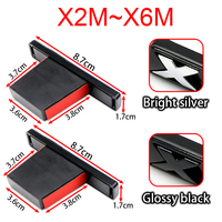 Front Grille 3D Sticker For BMW X2 X3 X4 X5 X6 F48 G01 E84 E83 F39 F10 G86 G60 G11 Emblem Grill Front Hood Badge Grille Styling