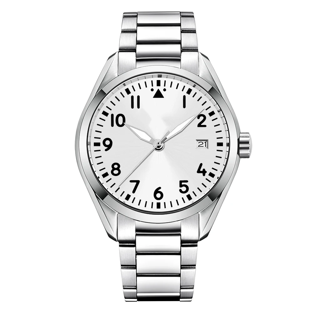 Reloj Corgeut de 41mm con logotipo personalizado para hombre, reloj de pulsera mecánico automático NH35 de lujo, reloj de pulsera con correa de acero de zafiro para hombre