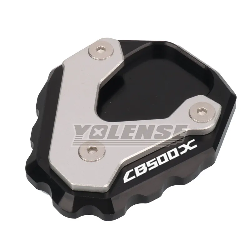 لهوندا CB500X CB 500X 2019-2023 دراجة نارية مسنده القدم الجانب حامل تمديد الوسادة دعم لوحة تكبير حامل