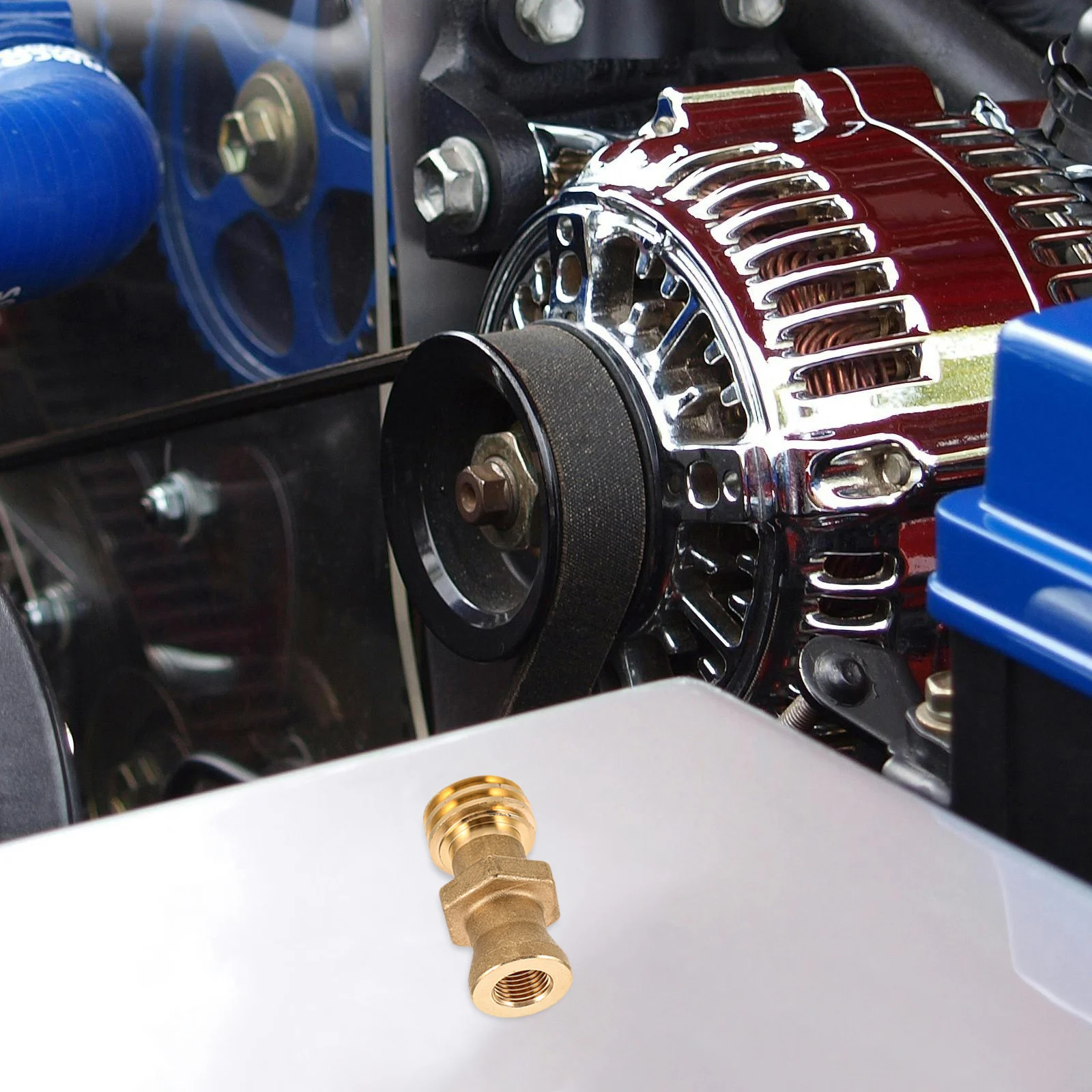 

Threaded Valve Propane Tank Adapter Golden Metal Quick Connect Fittings BBQ Grill Gas Stove Cylinder Male Connector Sealing