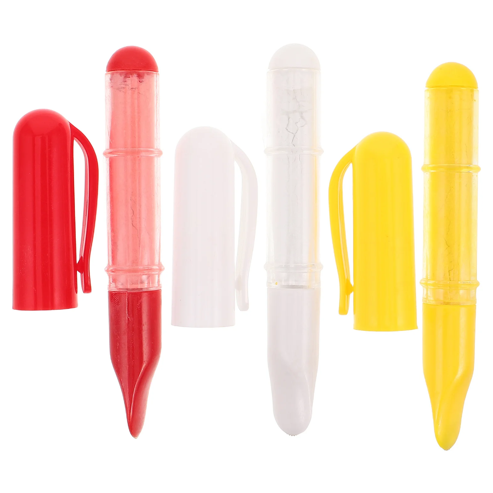 

3Pcs Refillable Sewing Chalk Tailor Pencil Fabric Marker Pen Washable Wipeable for Dressmaking Quilting Crafts