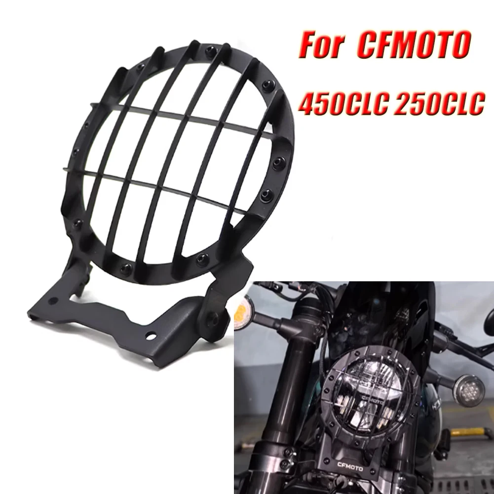 

Motorcycle Modified Headlight Protector Grille Guard Cover For CF MOTO 450CL-C Bobber 250CLC 2023 2024