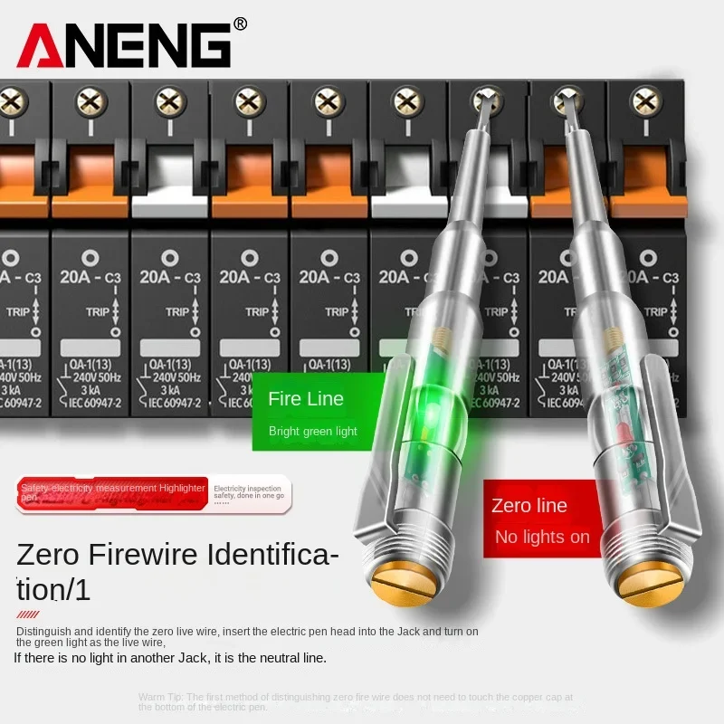 Aneng B09 Multifunctionele Sensor Hoge Helderheid Transparante Test Hoge Gevoeligheid Detectie Breekpunt Elektrische Pen Schroevendraaier