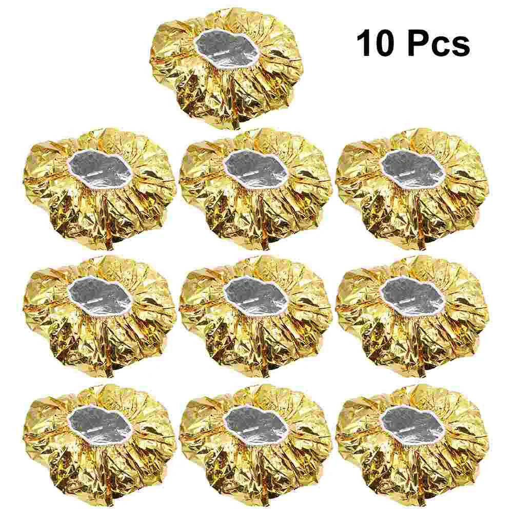 10 Pcs Aluminum Foil Hair Cap Styling Heat Heated Heating Water Proof Hairdressing