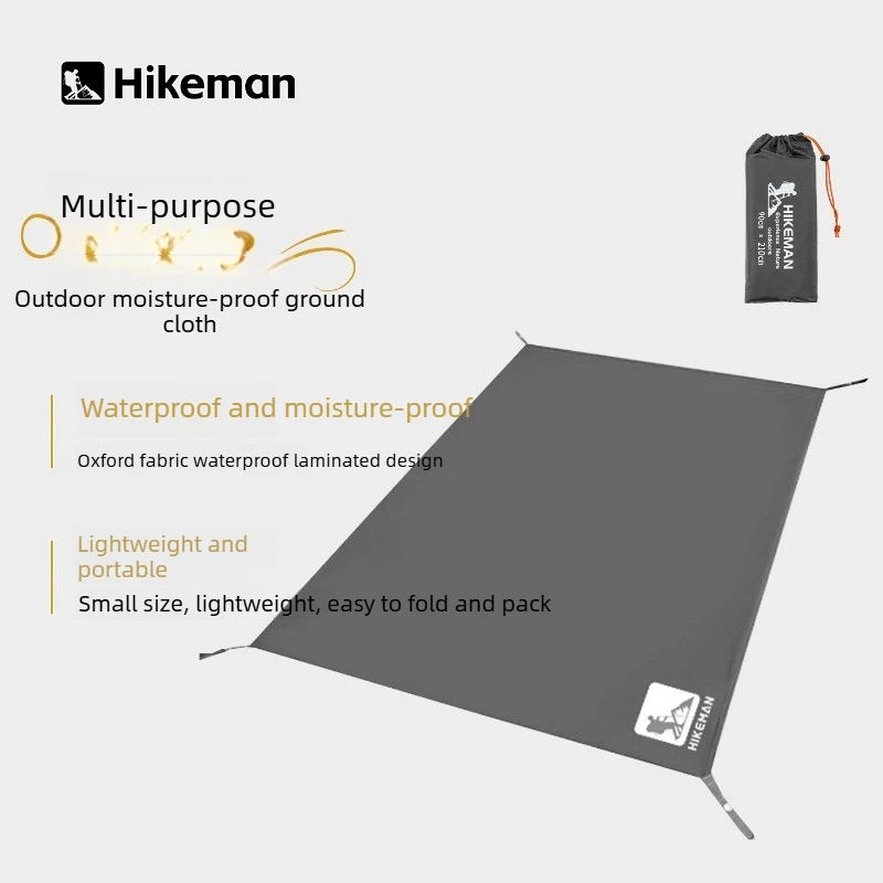 Hikeman Outdoor Camping Tarp Tent Footprint Waterproof Ground Sheet Portable Picnic Mat Multi-use Camping Ground Pad hiking gear