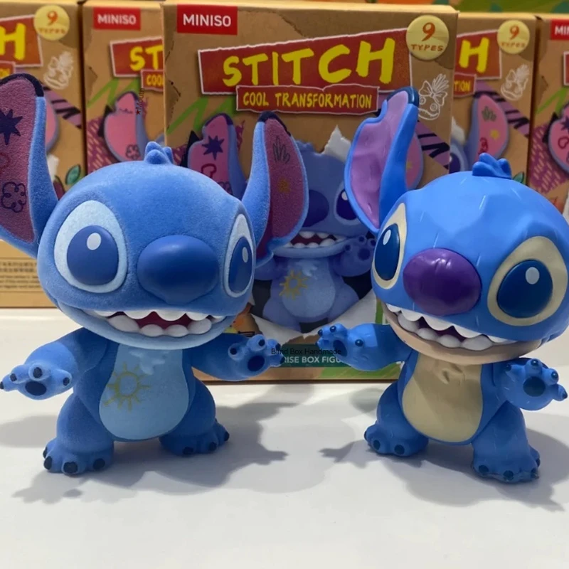 Oryginalna figurka Stitch Cool Transformation Series Blind Box Action Figure Cute Anime Ornament Surprise Mystery Box Kid Customized Gift