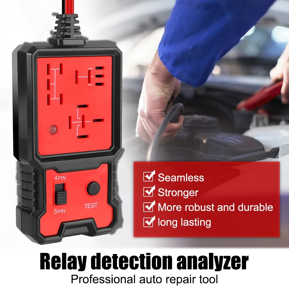 12V Universal Automotive Relay Tester for Vehicle Battery Checker and Alternator Diagnostic Tool