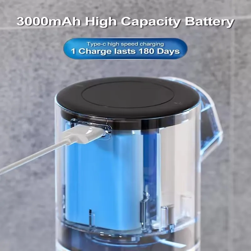 Xiaomi 自動泡立て石鹸ディスペンサー タッチレス HD LED 時間と温度表示 5 レベル調整可能 IPX6 11オンス/320ml